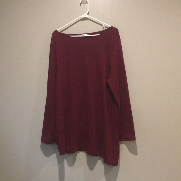 Pure Jill burgundy shirt! Super cute and comfy. 😁 - Picture 1 of 3